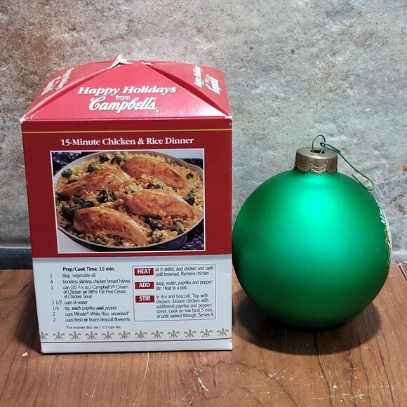 Campbells Soup Kids Green Ball Ornament Collectors Edition 2006 - Picture 4 of 10